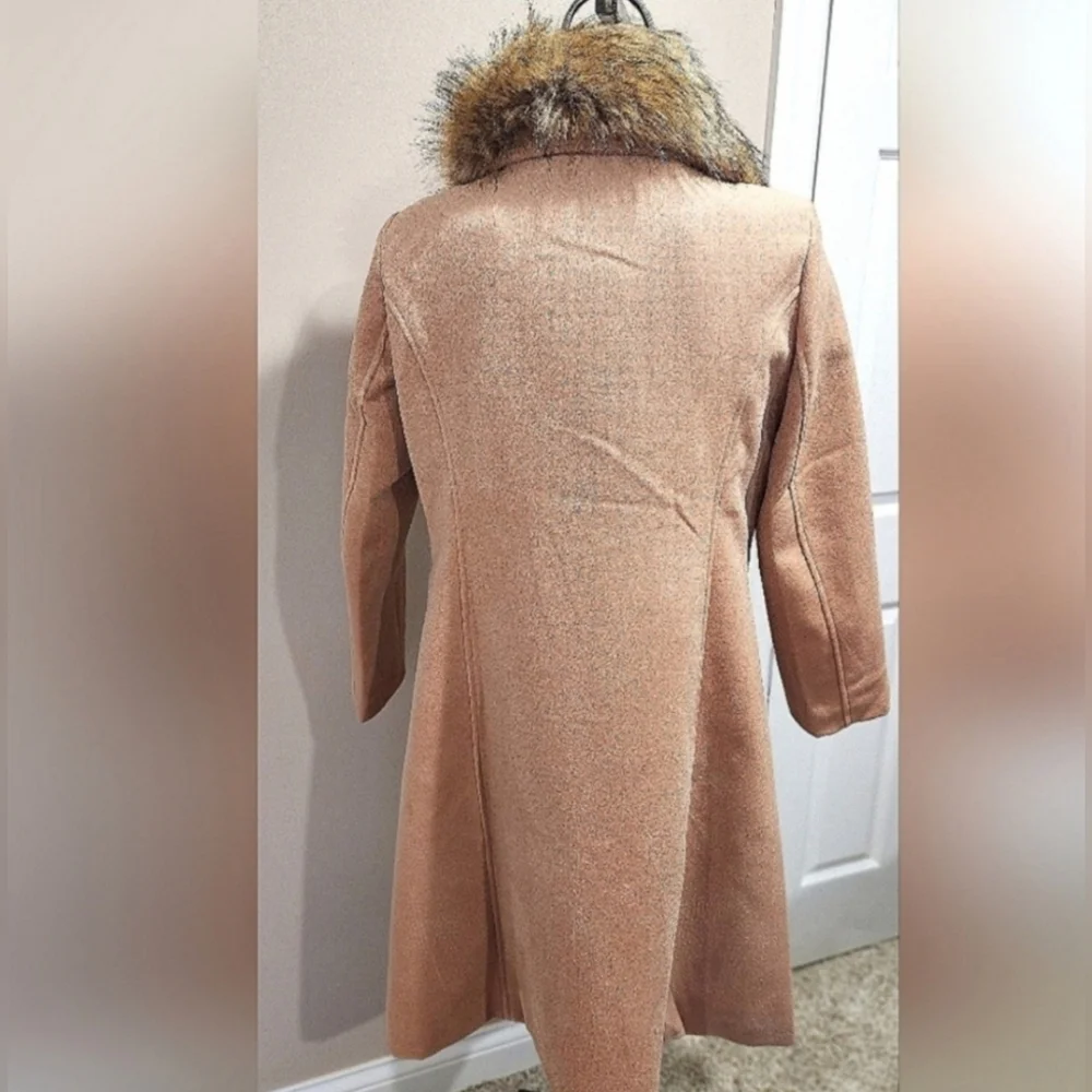 NWT Hearts and Roses 3874 Chrissette Coat/ Detachable Faux Fur Collar Size 14 - Picture 2 of 12